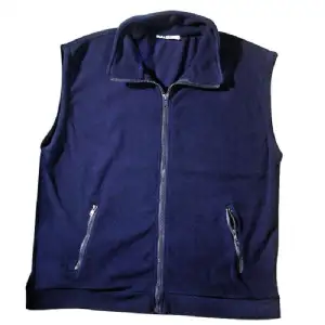 Gilet polaire bleu uni