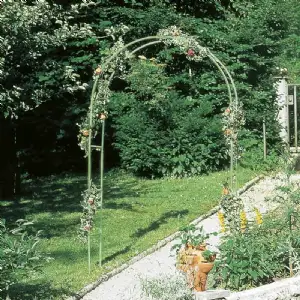 Gloriette métal verte hauteur 230 cm