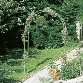 Gloriette métal verte hauteur 230 cm