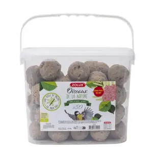 Boules de graisse pour oiseaux 90gr (50 pcs) Zolux