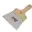 Spatule inox manche en bois 140 mm