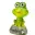 Grenouille solaire 2 leds 11.8x10.5x18cm