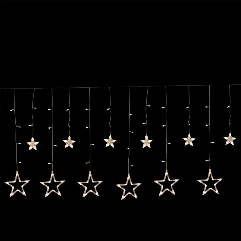 Guirlande étoiles - or pailleté - 2,5 m