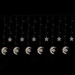 Guirlande lumineuse électrique lunes 2,5 mètres 138 LED