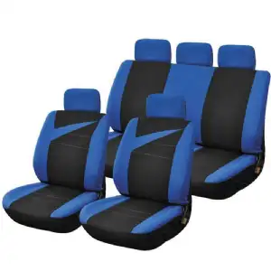 Housse auto bleu 9 pcs universel