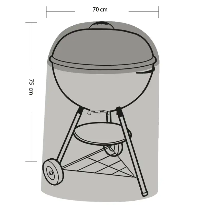  Housse pour barbecue et plancha (Ø70x75cm) WERKA PRO