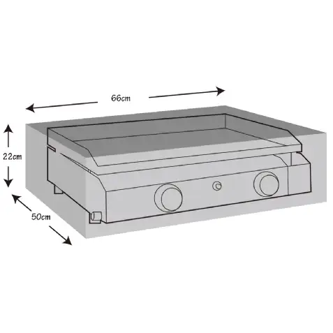 Housse de protection pour plancha à gaz (66x50x22cm) WERKA PRO