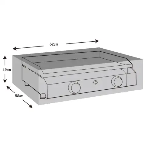 Housse de protection pour plancha à gaz (82x59x25cm) WERKA PRO