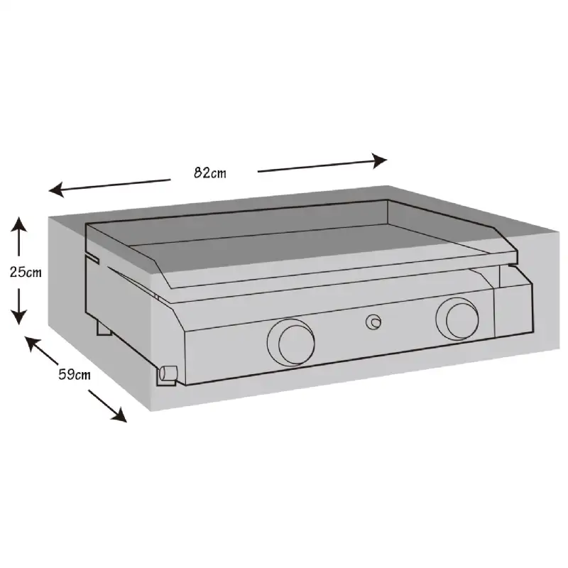 Housse de protection pour plancha à gaz (82x59x25cm) WERKA PRO