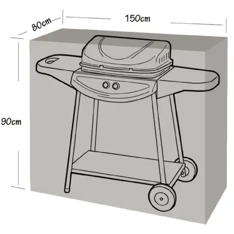 Housse de protection pour barbecue et plancha (150x80x90cm) WERKA PRO