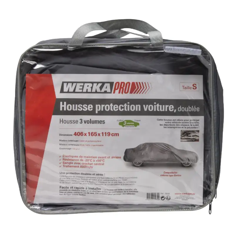 Housse de protection doublée pour voiture berline  WERKA PRO