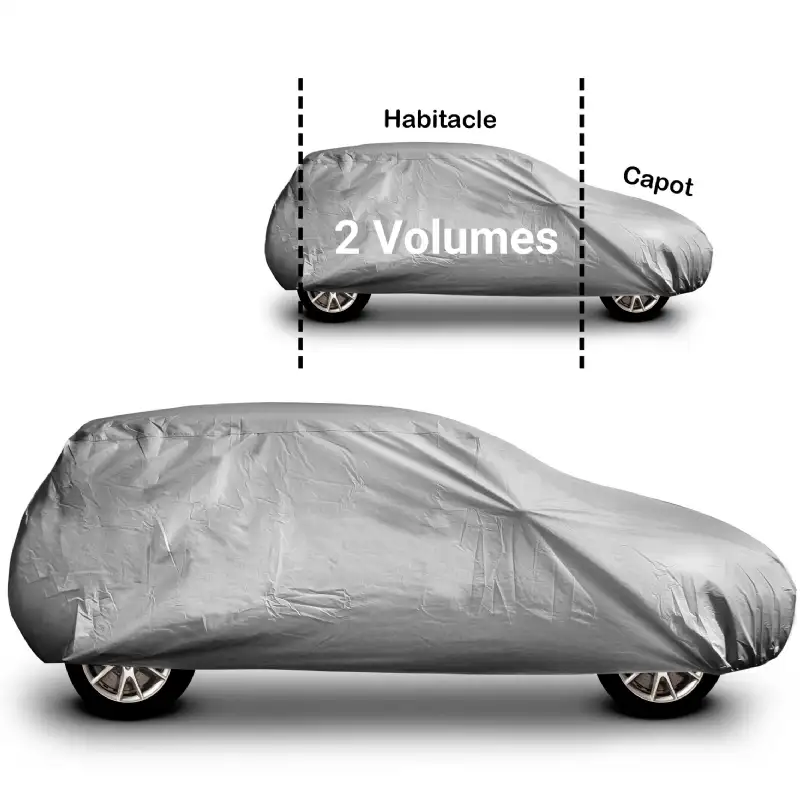 Housse de protection voiture WERKA PRO - Imperméable et résistante aux intempéries