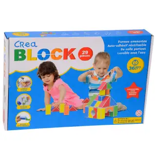 Jeu de construction éducatif Créa Block 29 pièces