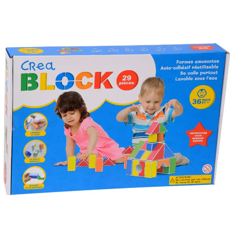 Jeu de construction éducatif Créa Block 29 pièces