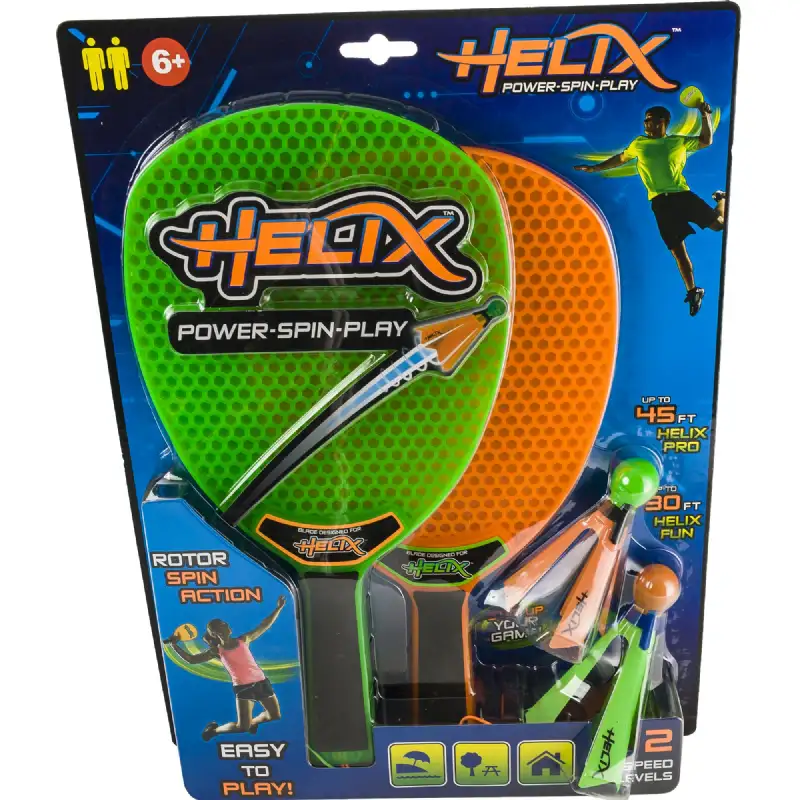 Jeu de raquette helix avec 2 volants