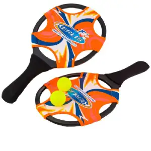 Jeu de raquettes néoprène orange + 2 balles