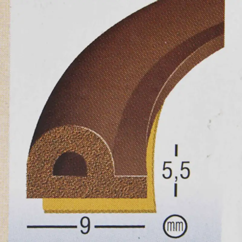 Joint adhésif caoutchouc marron profil 'P' 6M