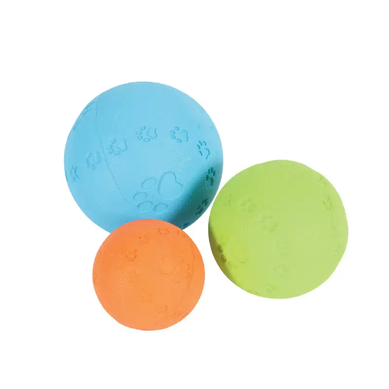 Lot de 3 balles sonores pour chien   - ZOLUX