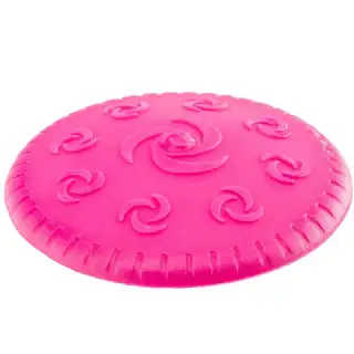 Jouet pour chien disque rose 15.5cm