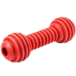 Jouet rouge pour chien 14cm