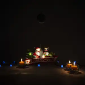 Joyeux Noël lumineux 9LED (25 x 13,7 x 2,6cm)