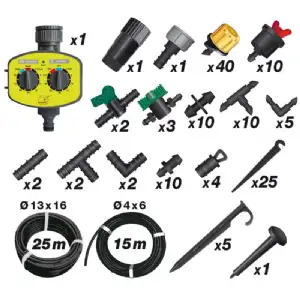 Kit complet d'arrosage Jardin et Terrasse Jardibric