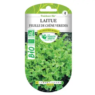 Graines laitue feuille de chêne veredes BIO Les Doigts Verts