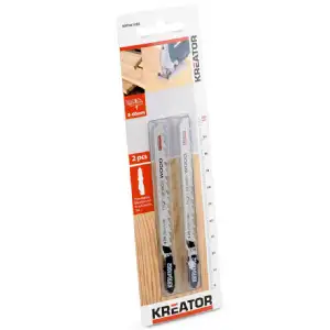 Lot de 2 lames de scie HCS Kreator (pour bois tendre)