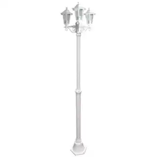 Lampadaire 3 têtes blanc