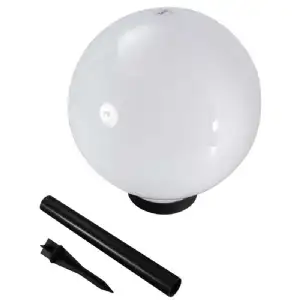 Lampe boule solaire blanche d 30cm