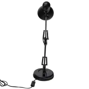 Lampe de bureau flexible noire