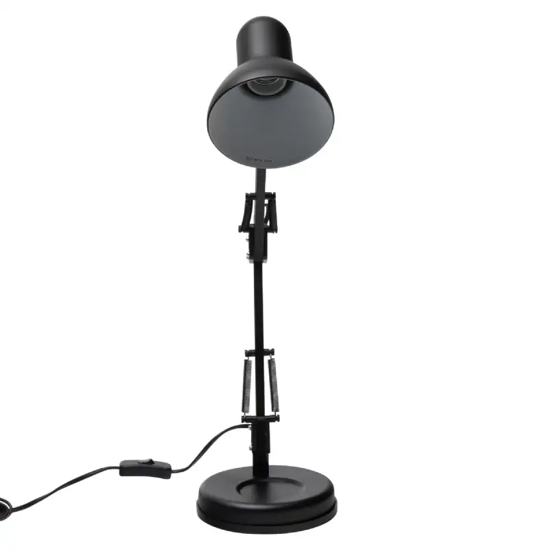 Lampe de bureau flexible noire