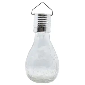 Lampe solaire forme poire ø7x14,5cm