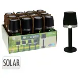 Lampe solaire de table noire - Redcliffs