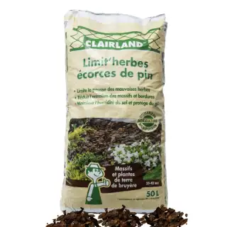 Écorces de pin 20/40 en sac de 50 litres