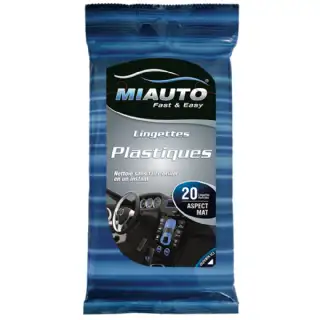 Lingettes nettoyantes Auto spéciale intérieur plastique 20pièces