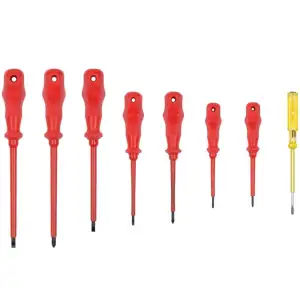 Assortiment de 7 tournevis isolés et 1 testeur Kreator