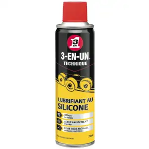 Bombe lubrifiant silicone 3-en-1 250ml