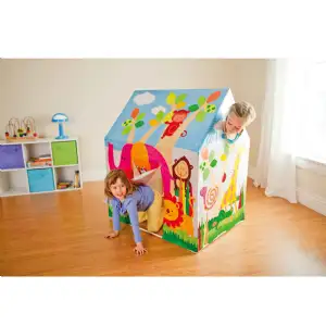 Maisonnette jungle en tissu 95x75x107cm