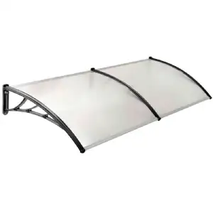 Marquise polycarbonate avec support 80x240cm