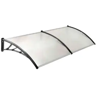 Marquise polycarbonate avec support 80x300cm