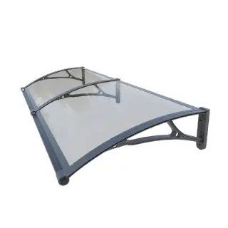 Marquise aluminium et polycarbonate (80x240 cm)  WERKA PRO 