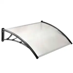 Marquise polycarbonate avec support 80x100cm