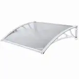 Marquise polycarbonate blanche 80 x120cm WERKA PRO