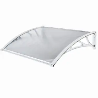 Marquise polycarbonate blanche 80 x120cm WERKA PRO