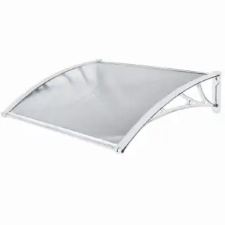 Marquise polycarbonate blanche 80 x120cm WERKA PRO