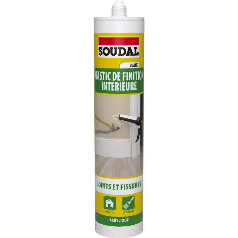 Cartouche mastic blanc pour maçonnerie