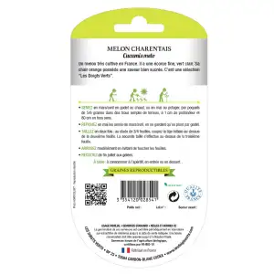 Graines melon charentais BIO Les Doigts Verts