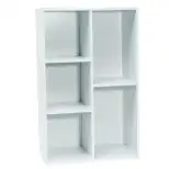 Meuble bas blanc 5 niches WERKA PRO 