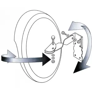 Miroir convex incassable